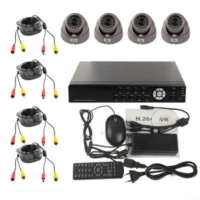 4-CH Embedded Digital Video Recorder Kit (1 / 3 Sony CCD, 650TVL, 24 x IR LED, 6mm Lens, IR Distance: 25m, H.264 (8204EV+622A), 8204EV+622A, 1 / 3 Sony CCD, 650TVL 4-CH Embedded Digital Video Recorder Kit (1 / 3 Sony CCD, 650TVL, 24 x IR LED, 6mm Lens, IR Distance: 25m, H.264 (8204EV+622A), 8204EV+622A, 1 / 3 Sony CCD, 650TVL